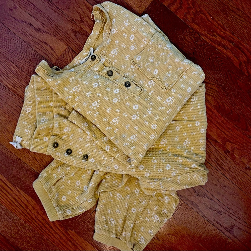 Madewell cotton waffle knit pajama set